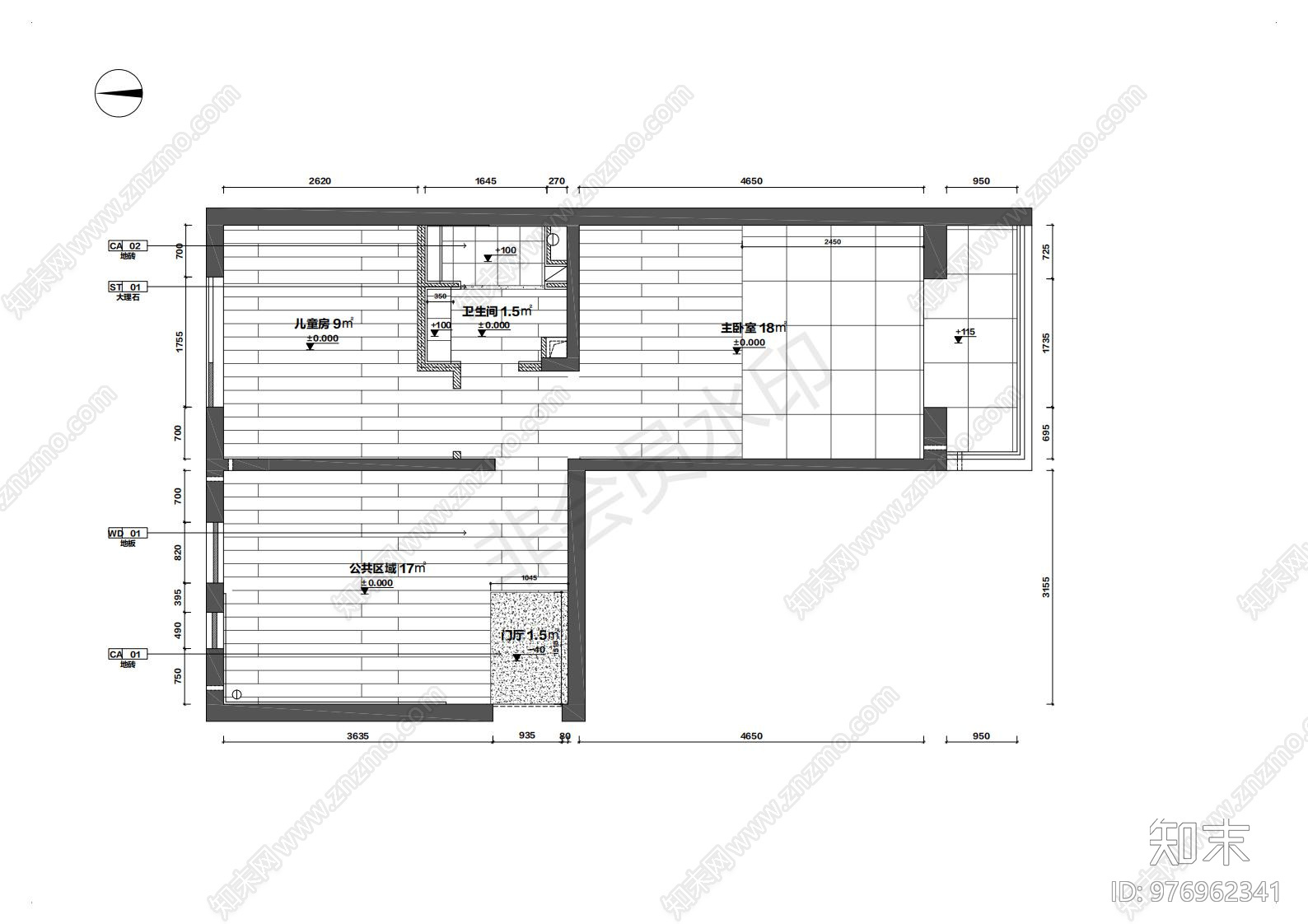 室内平立面全施工图下载【ID:976962341】