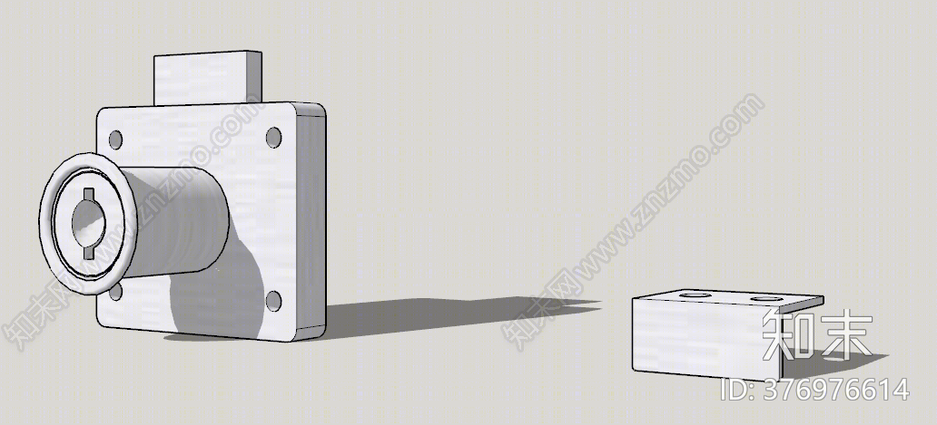 现代锁SU模型下载【ID:376976614】