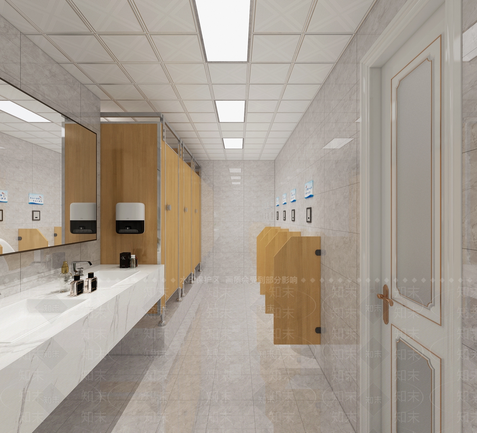 现代公用卫生间3D模型下载【ID:177024026】