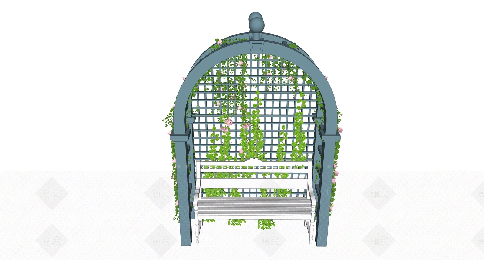 欧式花架SU模型下载【ID:177031779】