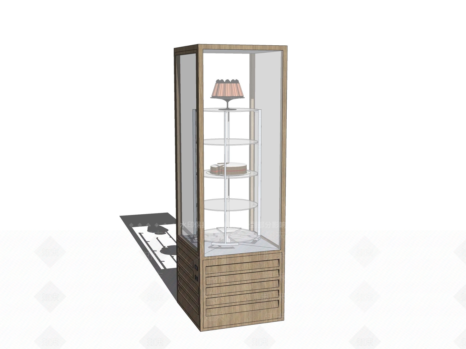 现代展示架SU模型下载【ID:977058573】