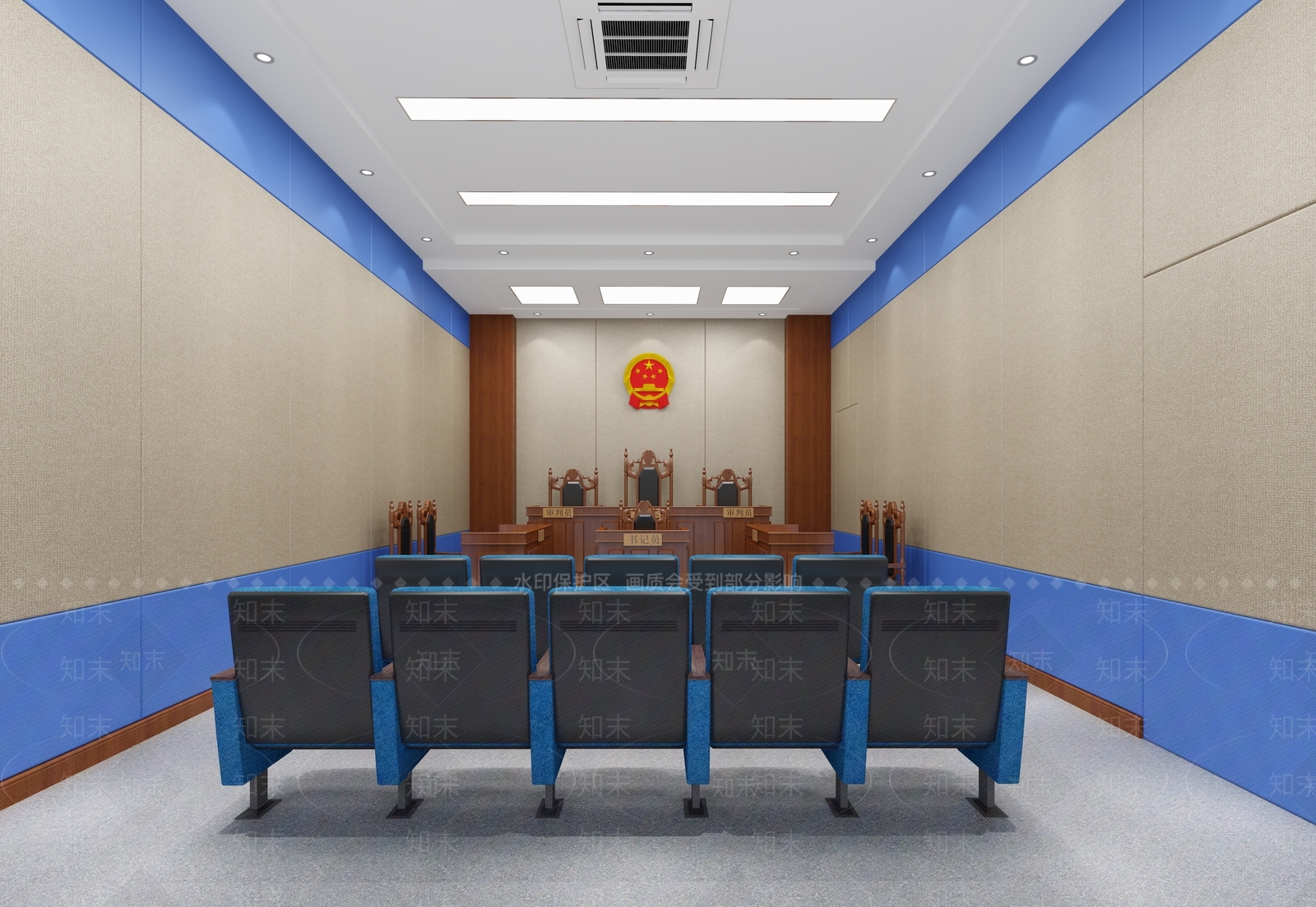 现代法庭3D模型下载【ID:477097046】