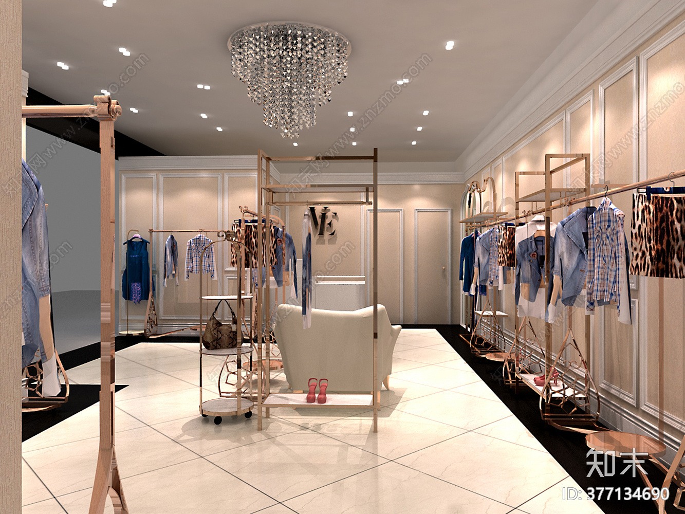 服装店cad施工图下载【ID:377134690】