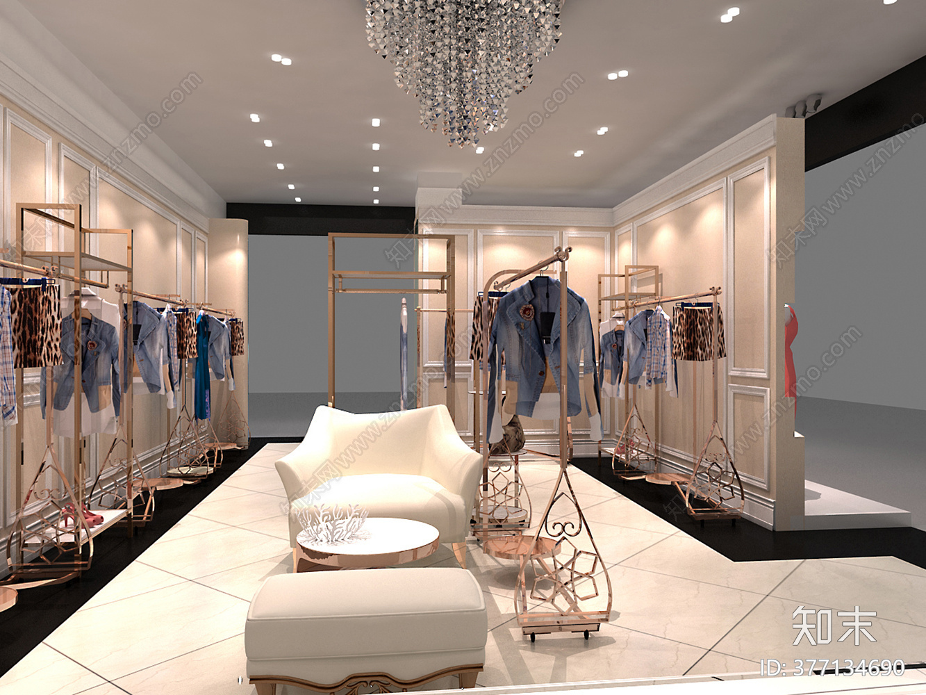 服装店cad施工图下载【ID:377134690】
