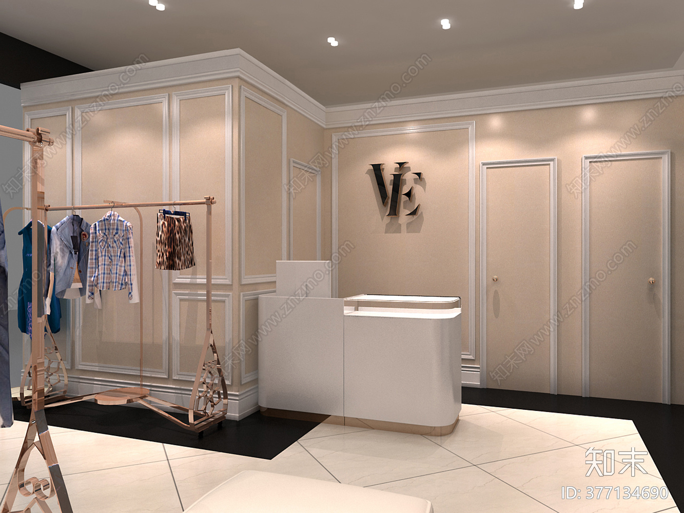 服装店cad施工图下载【ID:377134690】