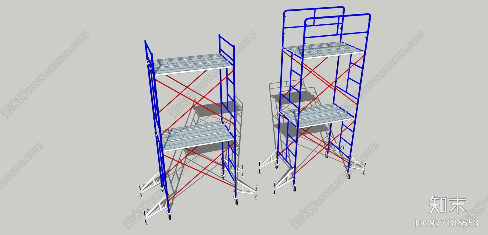 现代脚手架SU模型下载【ID:977186553】