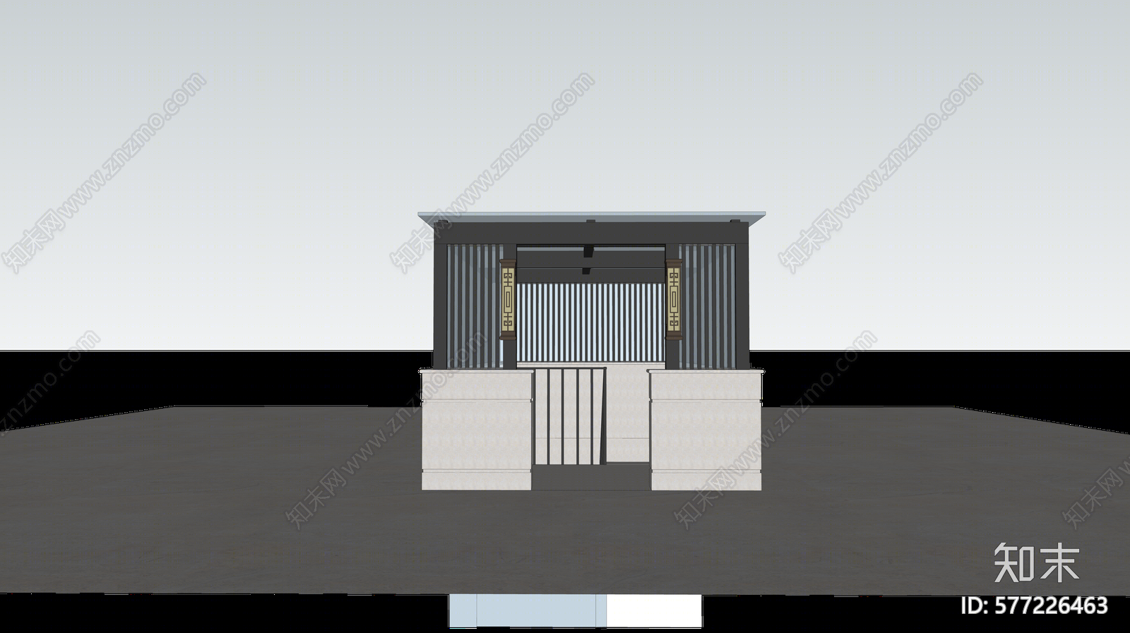 现代停车场SU模型下载【ID:577226463】