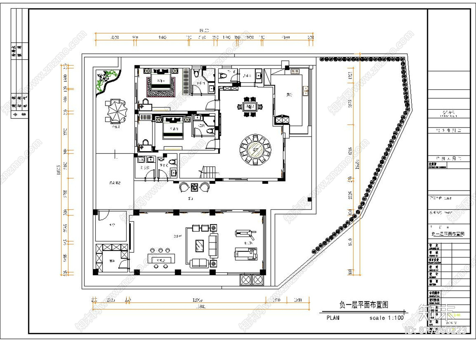 家装别墅cad施工图下载【ID:877260223】