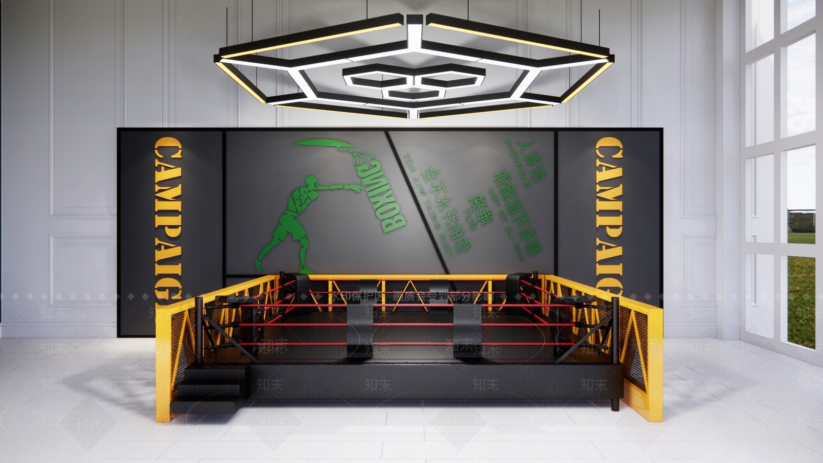 现代擂台SU模型下载【ID:577503705】