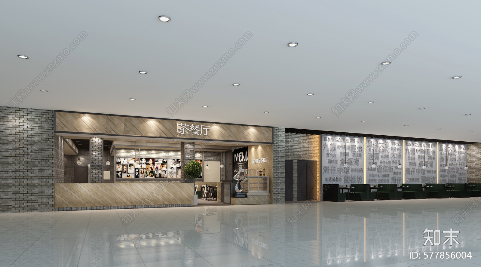 茶餐厅cad施工图下载【ID:577856004】