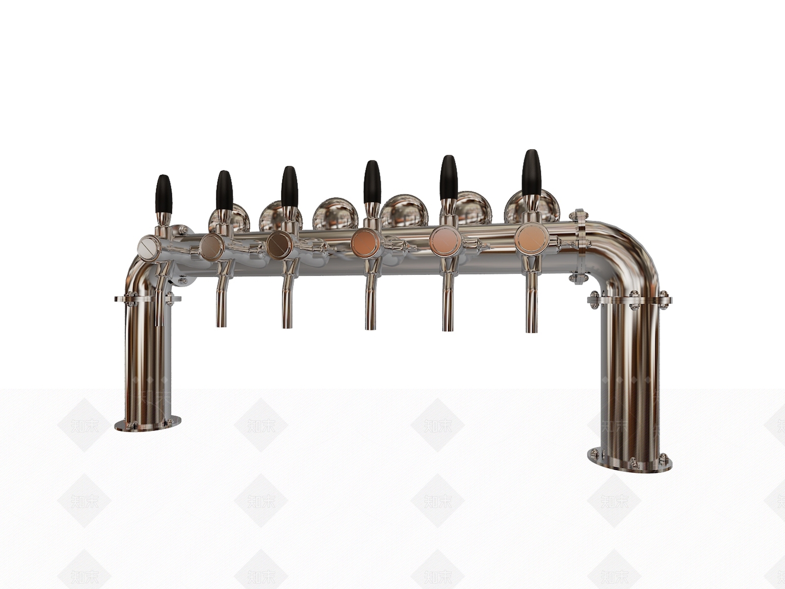 现代啤酒柱3D模型下载【ID:477875269】