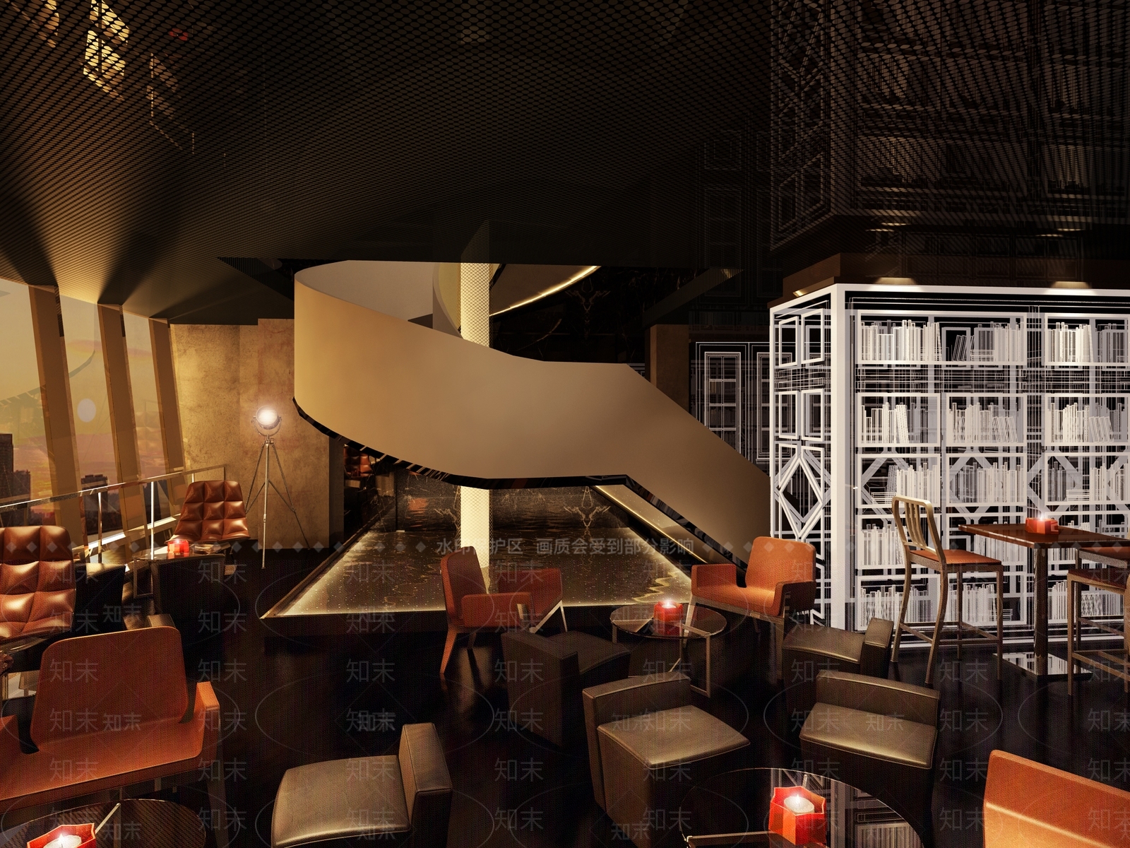 现代风格餐厅3D模型下载【ID:277903907】