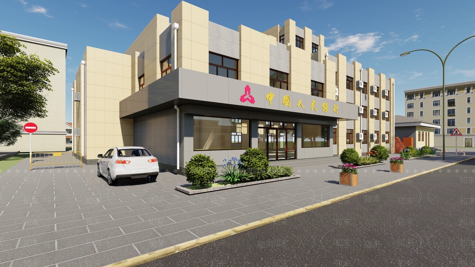 现代公建SU模型下载【ID:877905379】