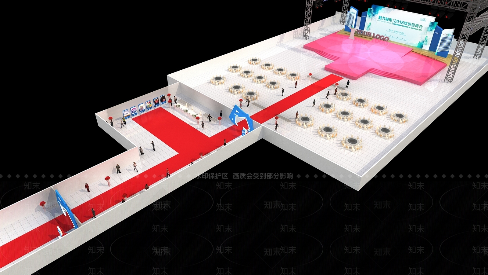 现代活动中心3D模型下载【ID:577909025】