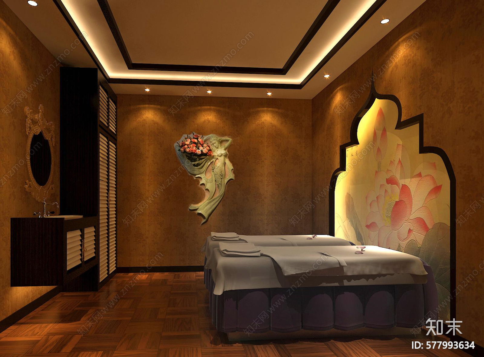 泰式洗浴会所cad施工图下载【ID:577993634】