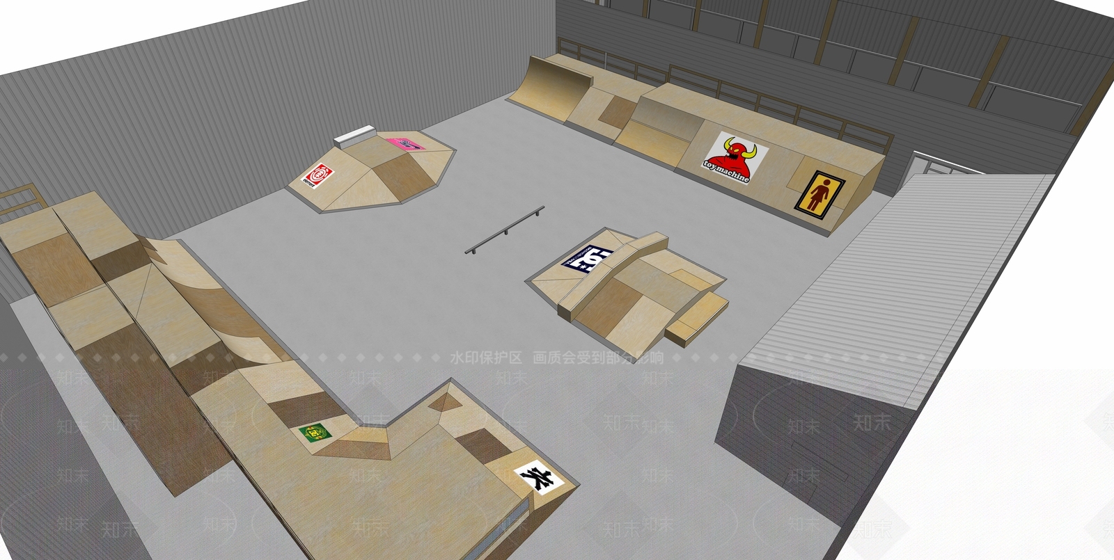 现代娱乐空间SU模型下载【ID:578003460】