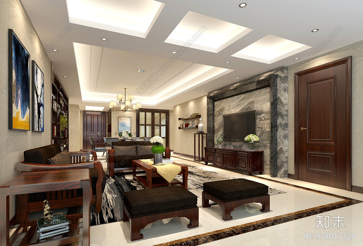 全套家装CAD图纸施工图下载【ID:978017324】