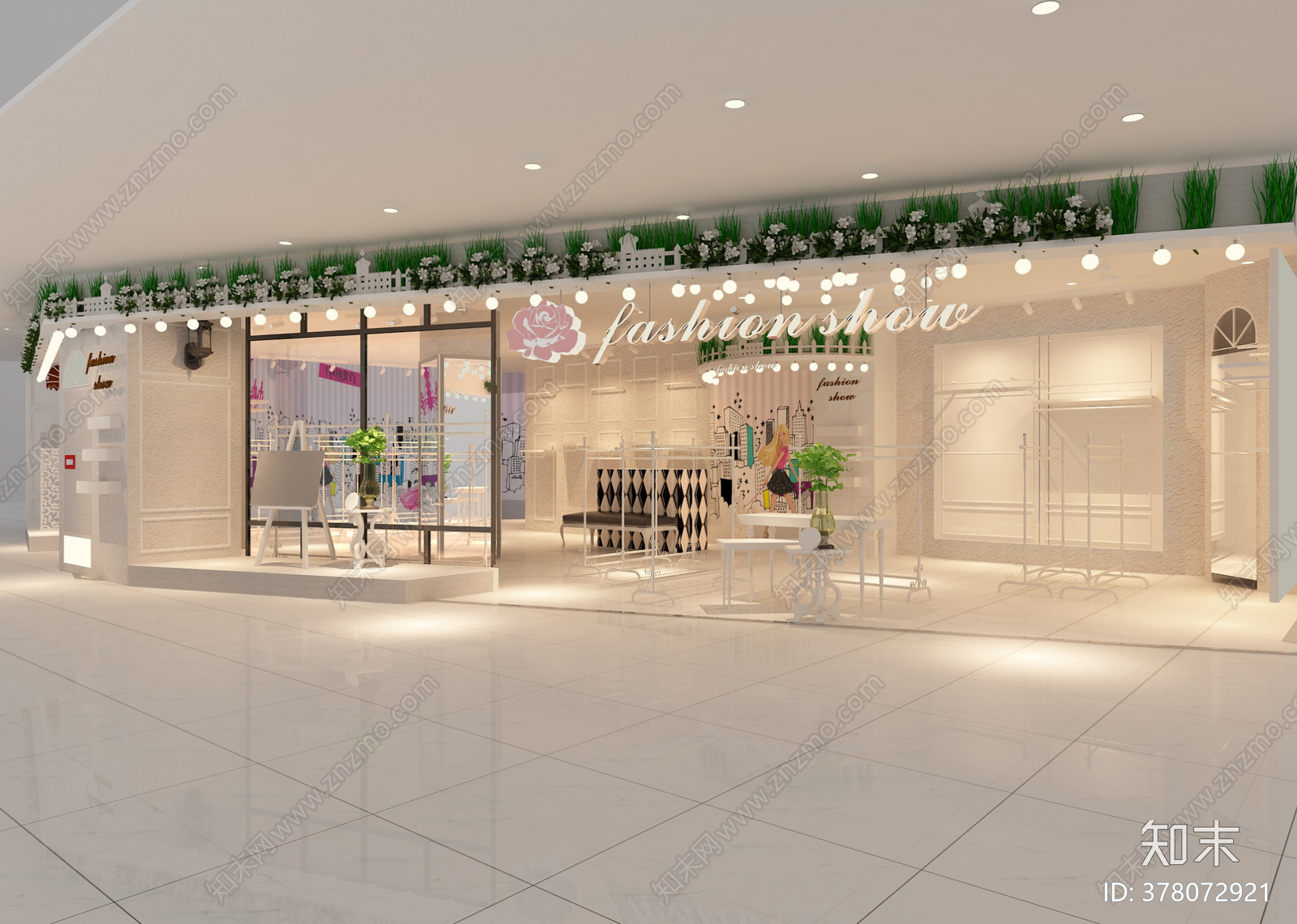 网红女装店cad施工图下载【ID:378072921】