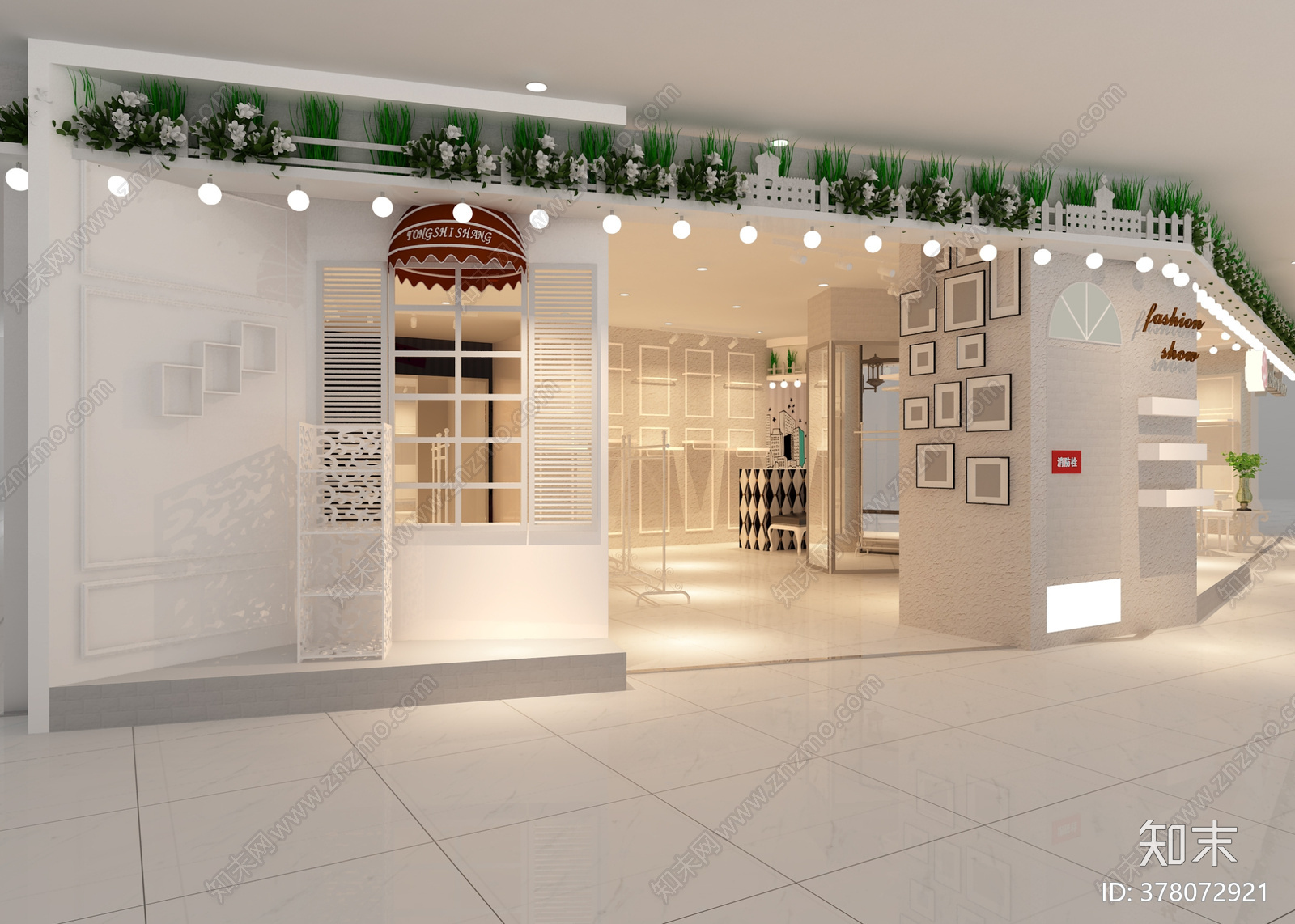 网红女装店cad施工图下载【ID:378072921】