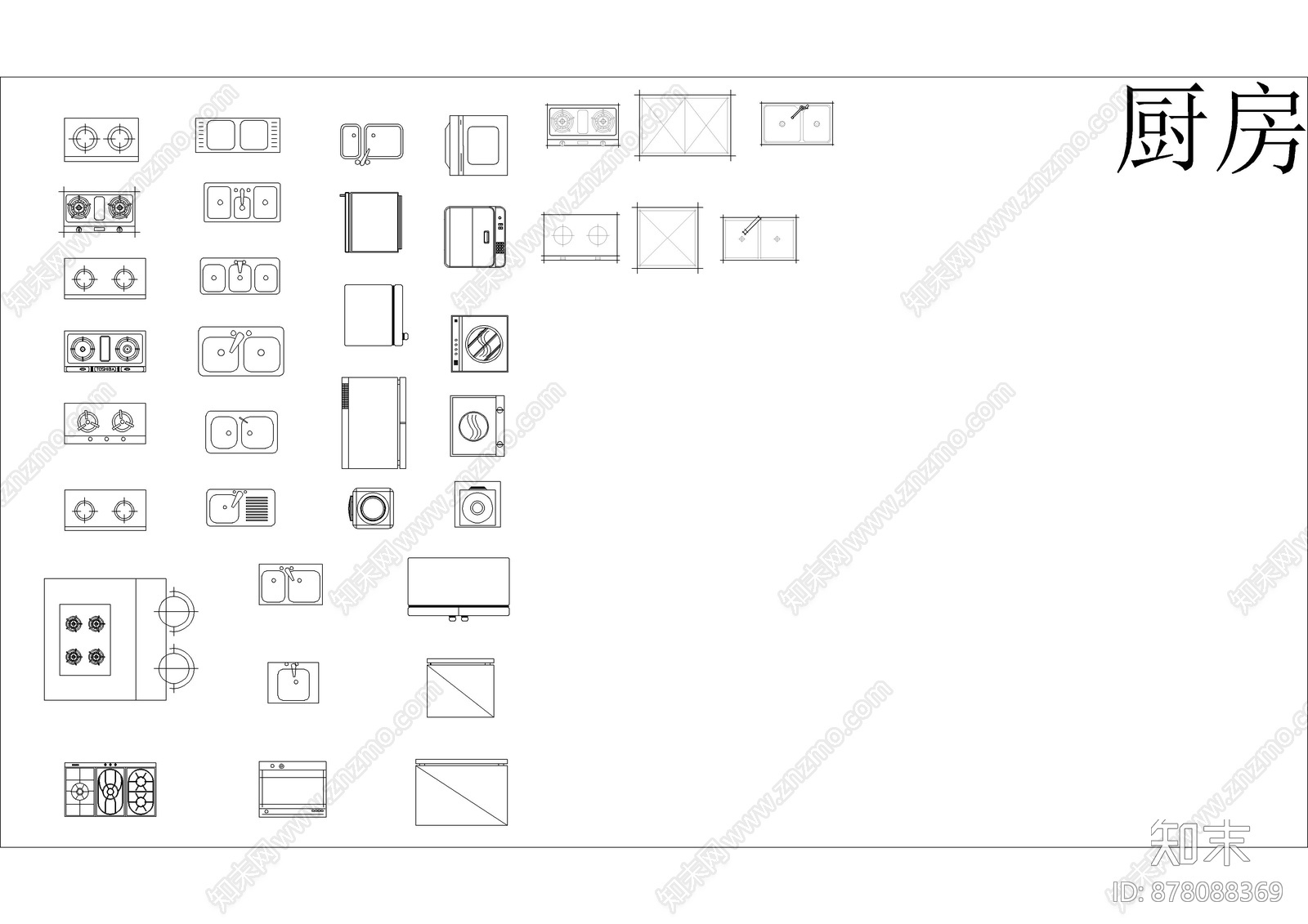 床具图库CAD施工图下载【ID:878088369】