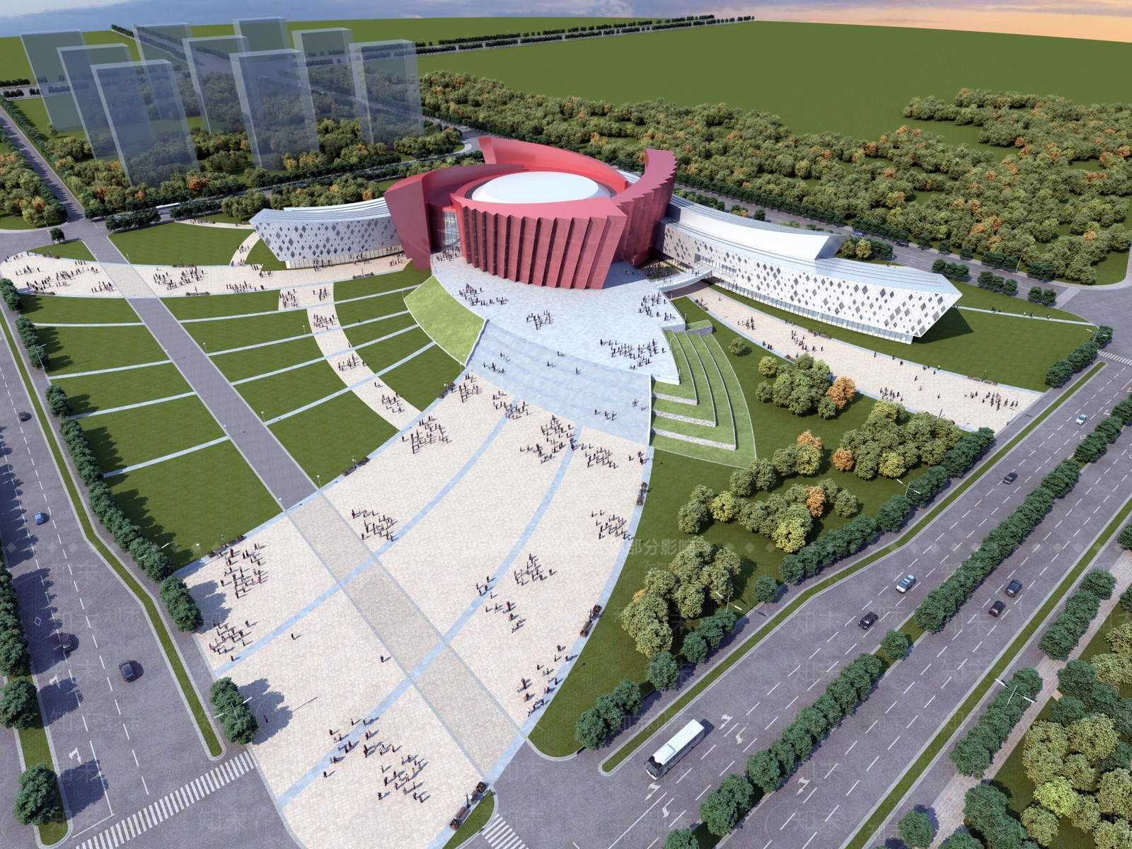 现代展览展厅公建3D模型下载【ID:578110499】