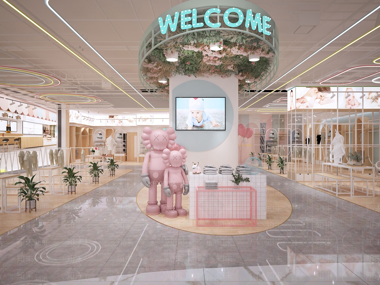 现代服装店3D模型下载【ID:378119263】