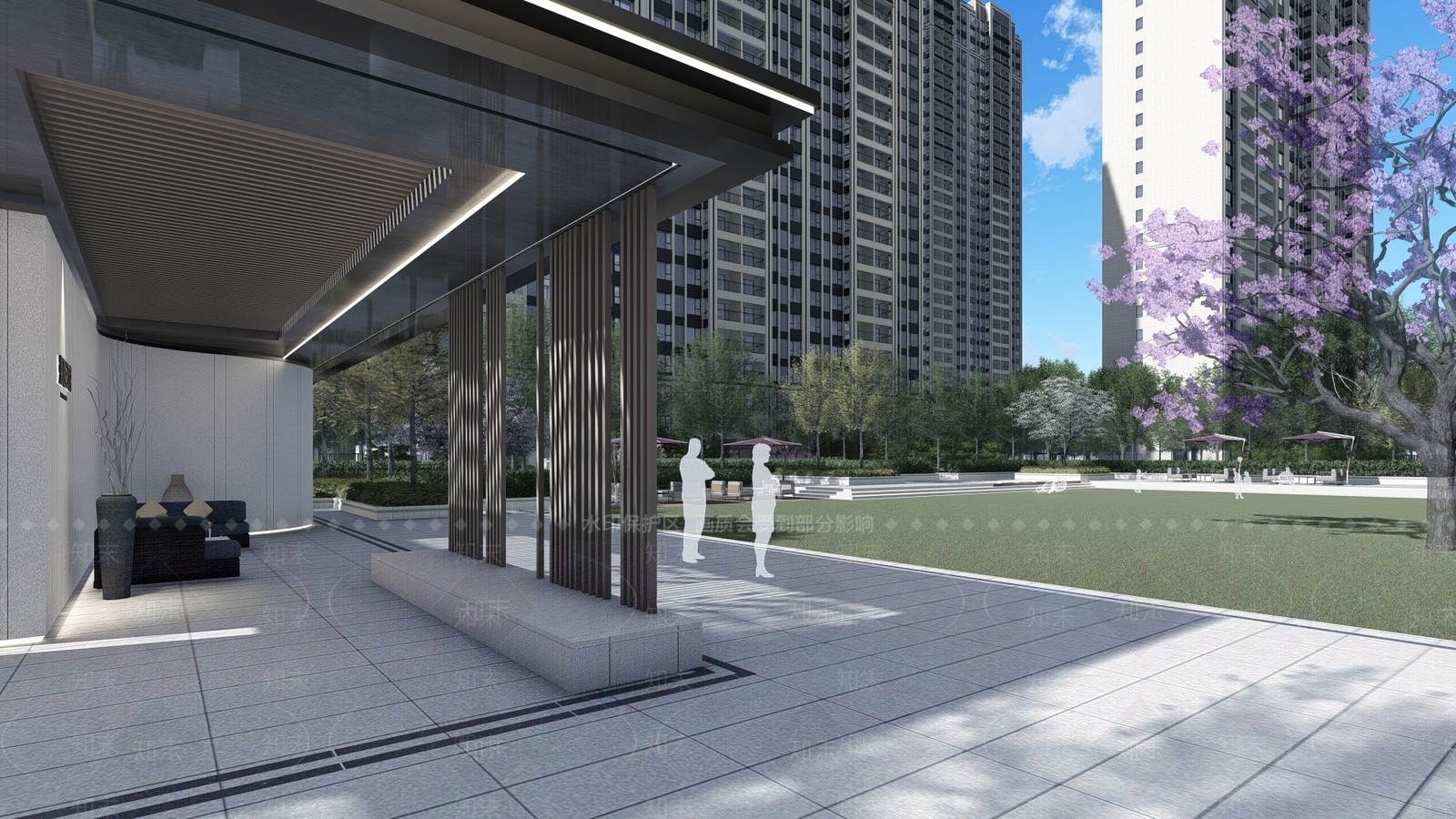 现代风格亭子SU模型下载【ID:478120867】