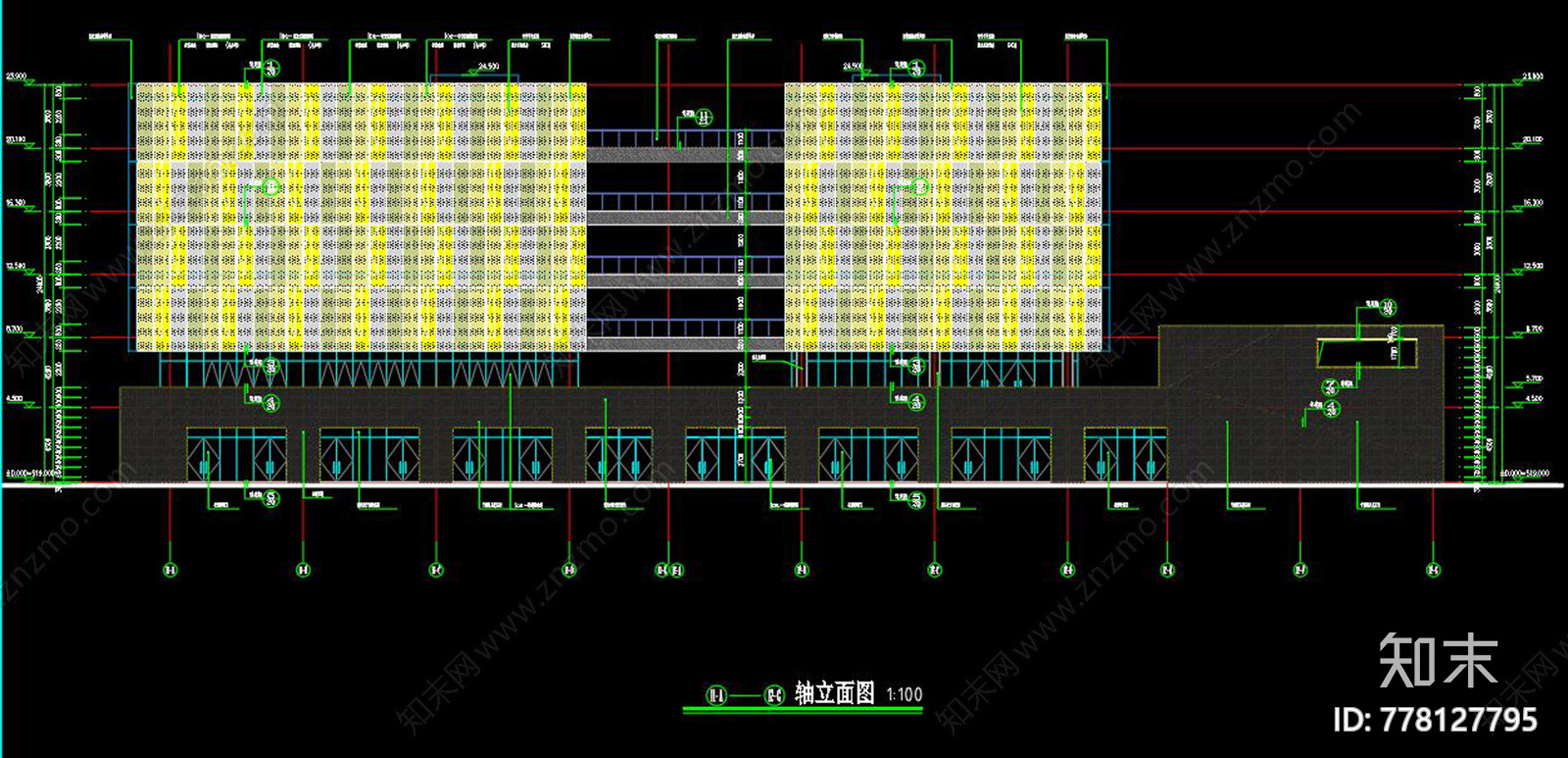 玻璃幕墙施工图下载【ID:778127795】