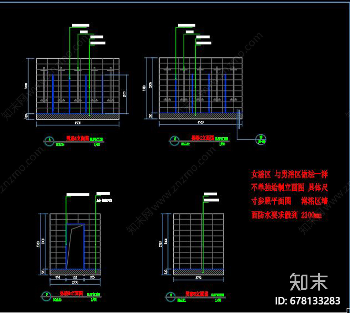 健身房cad施工图下载【ID:678133283】