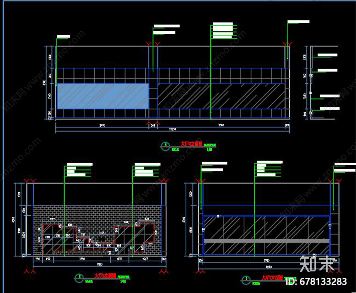 健身房cad施工图下载【ID:678133283】