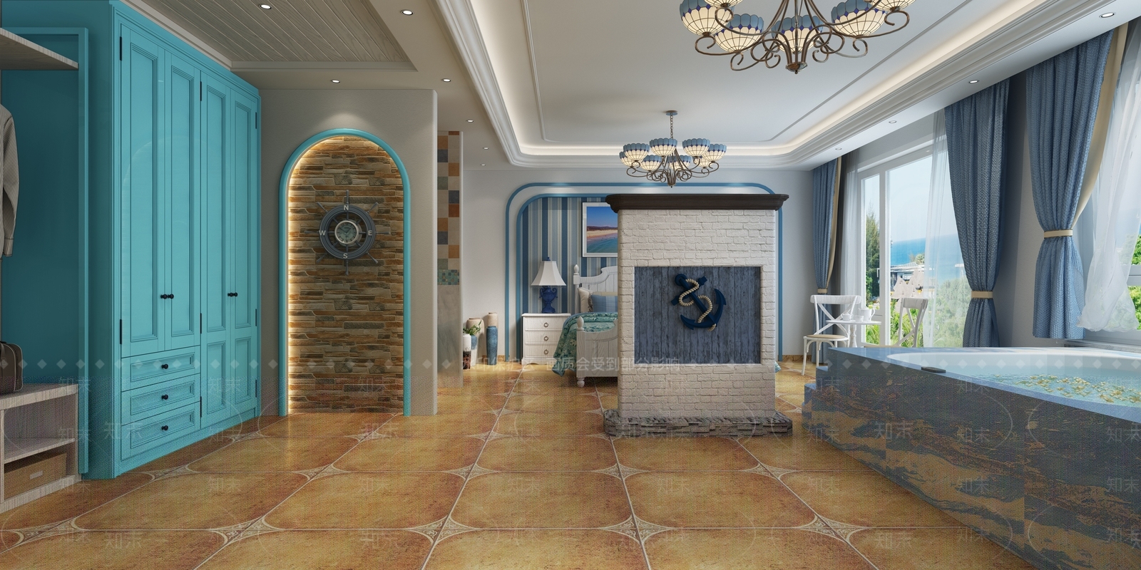 地中海民宿3D模型下载【ID:978155687】