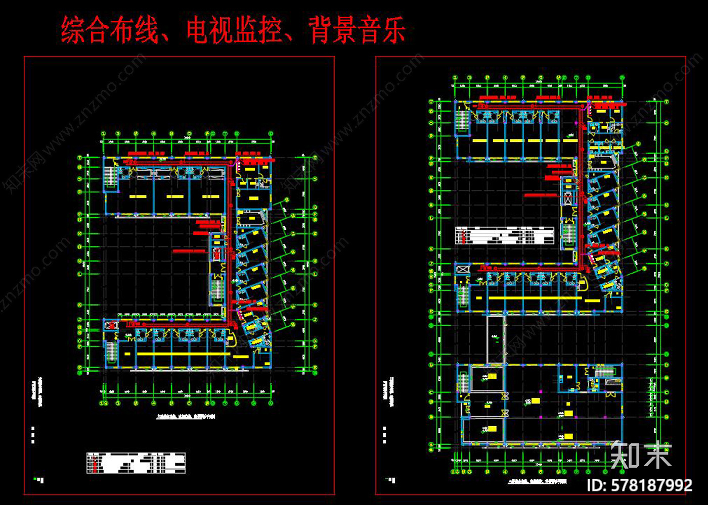 养老特护中心cad施工图下载【ID:578187992】