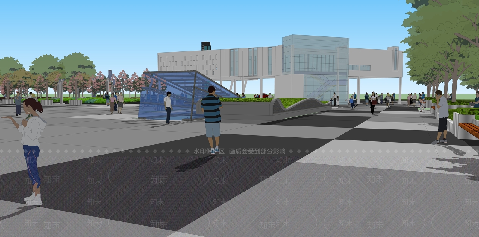 现代其他商业建筑SU模型下载【ID:178249114】
