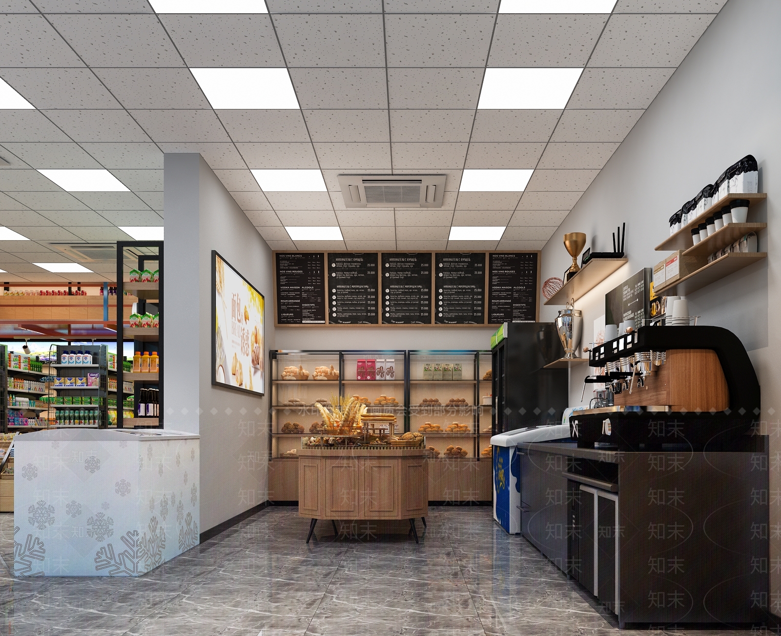 现代超市3D模型下载【ID:578255313】