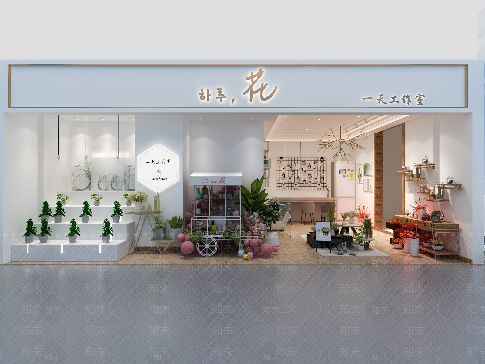 北欧风格花店3D模型下载【ID:178262723】