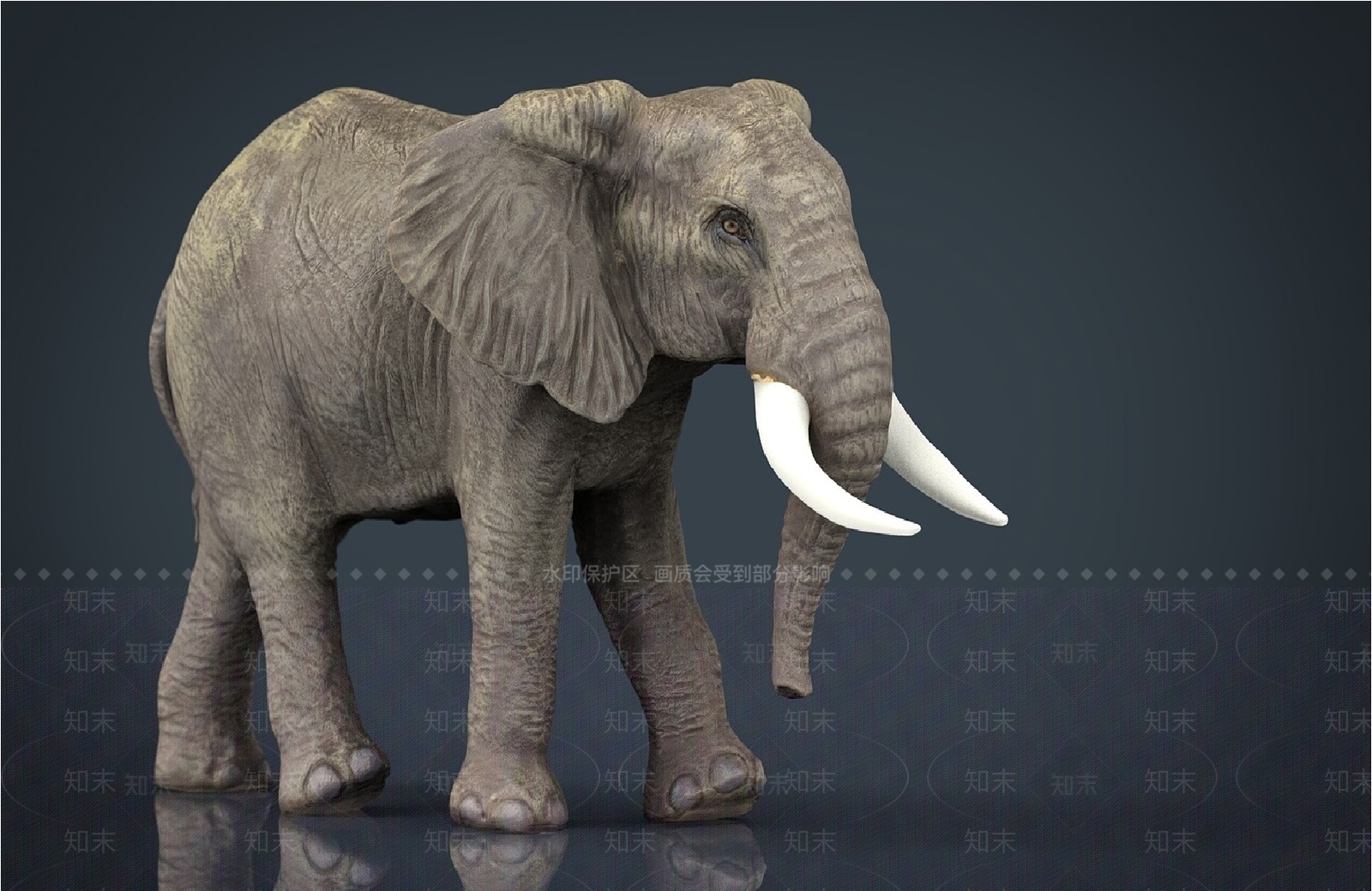 现代大象3D模型下载【ID:678265073】