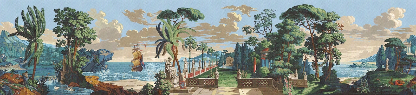 欧式风景壁画贴图下载【ID:378287331】