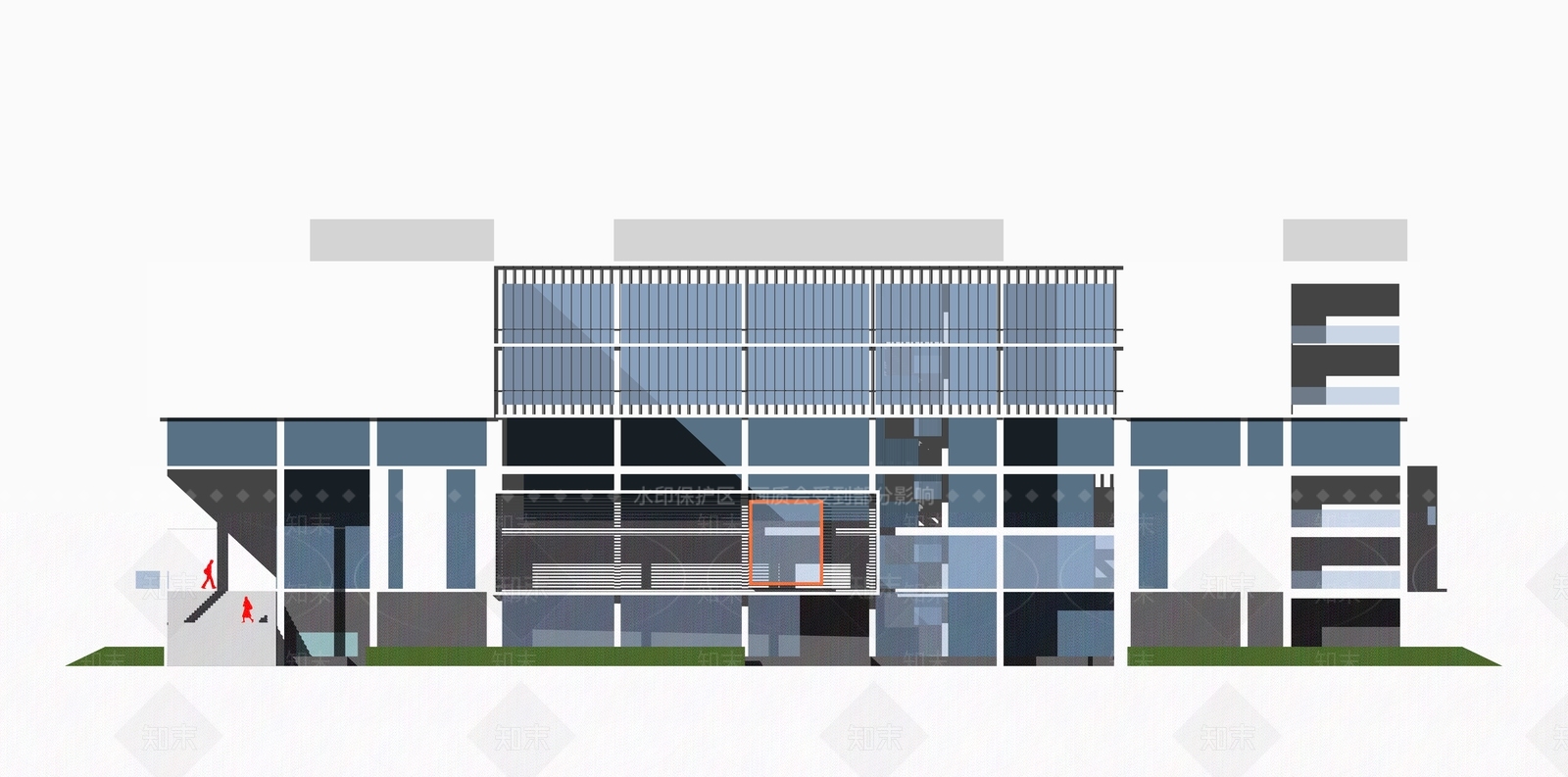 现代公建SU模型下载【ID:878301407】
