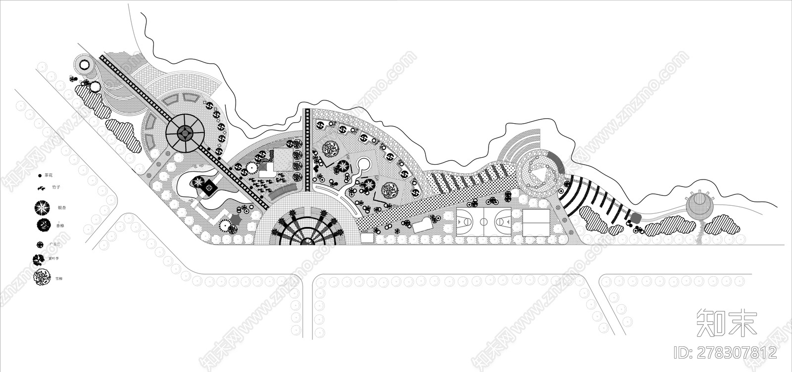 滨水公园施工图下载【ID:278307812】