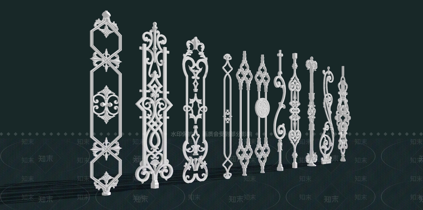 石膏线SU模型精品下载_SketchUp模型_知末网