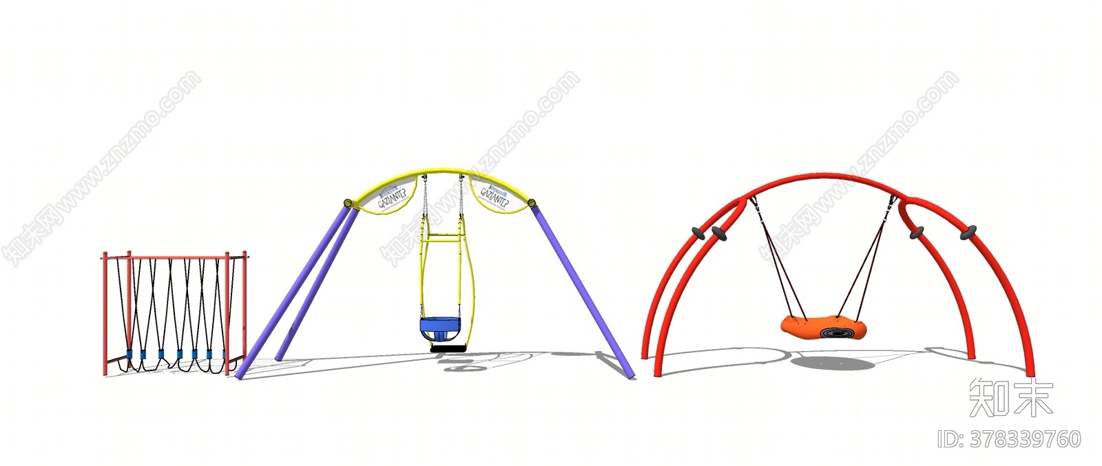 现代秋千SU模型下载【ID:378339760】