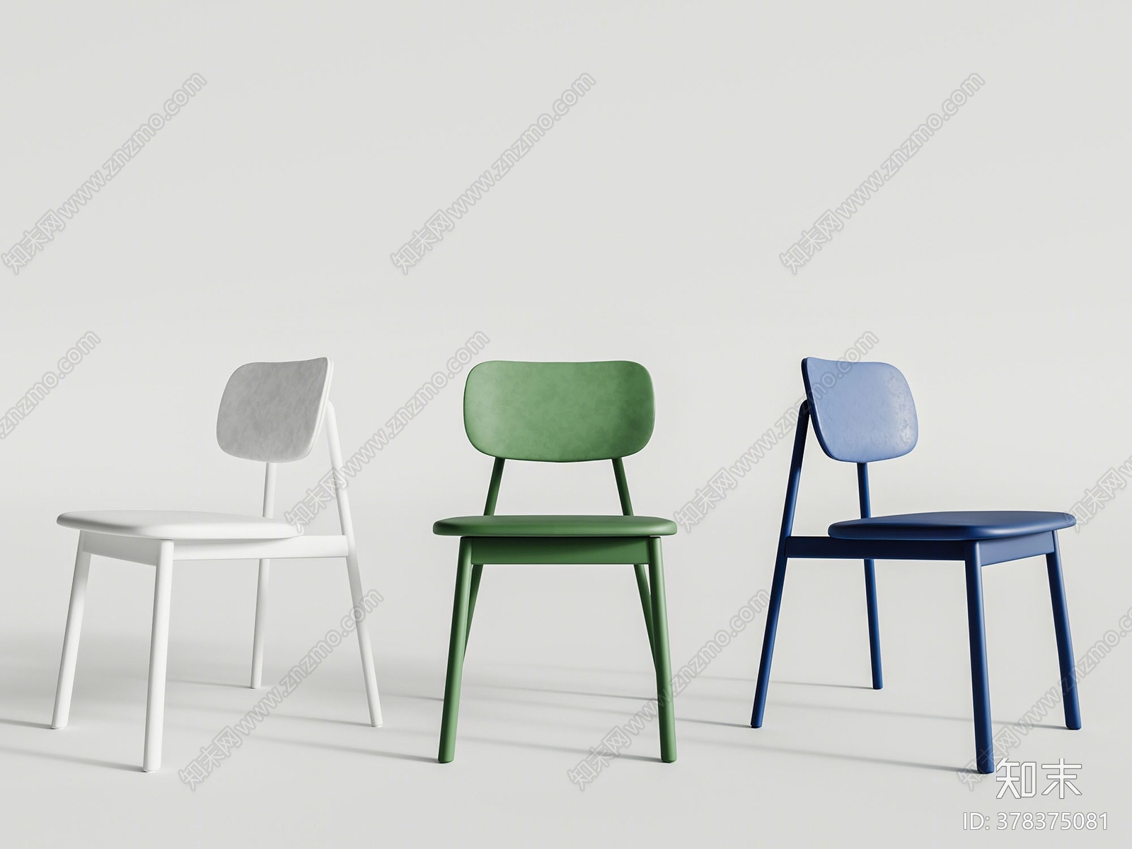 北欧单椅3D模型下载【ID:378375081】