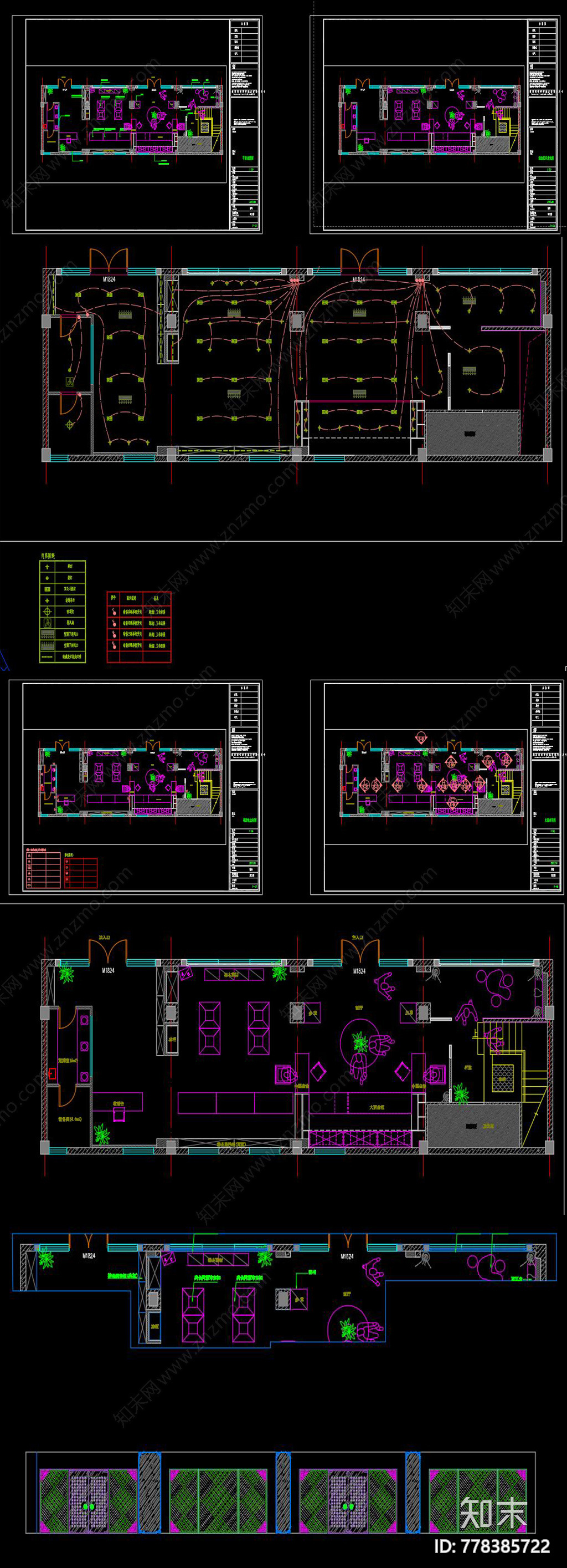 中草药专卖店CAD图纸cad施工图下载【ID:778385722】