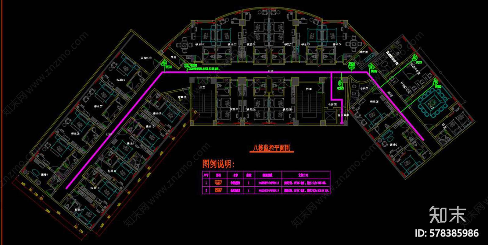 某连锁酒店cad施工图下载【ID:578385986】