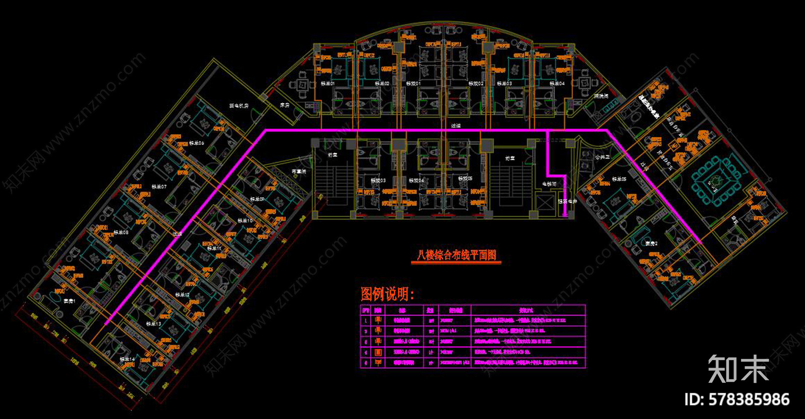 某连锁酒店cad施工图下载【ID:578385986】