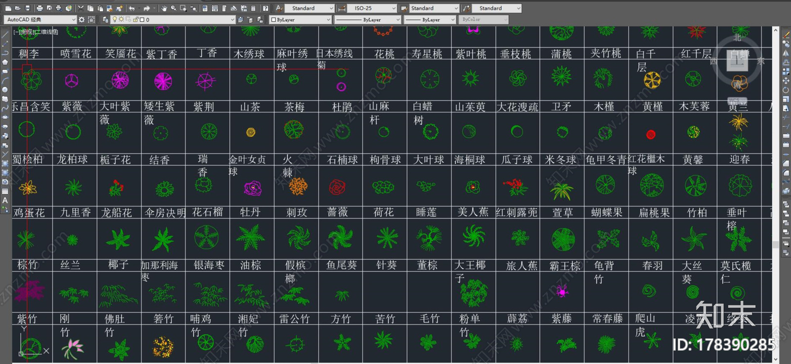 最全植物cad大全施工图下载【ID:178390285】