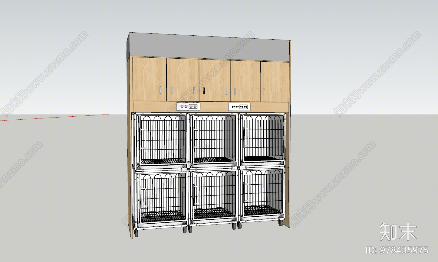 现代柜子SU模型下载【ID:978435975】