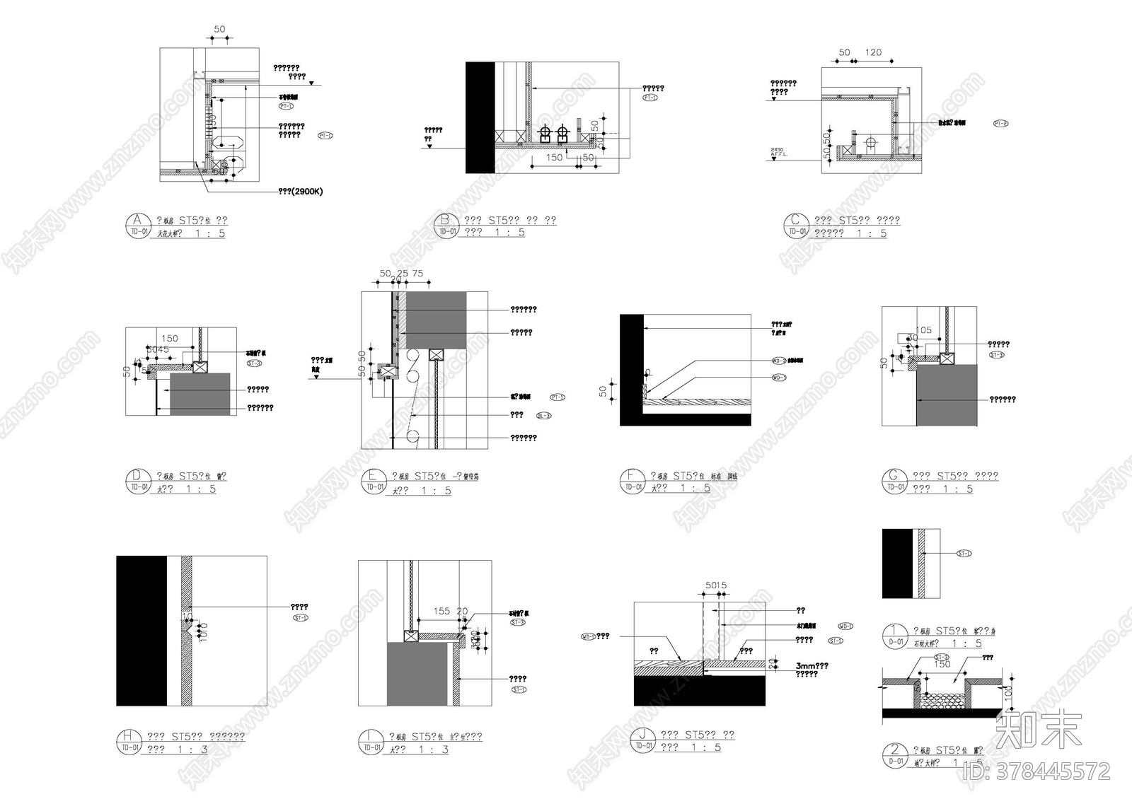 样板房cad施工图下载【ID:378445572】