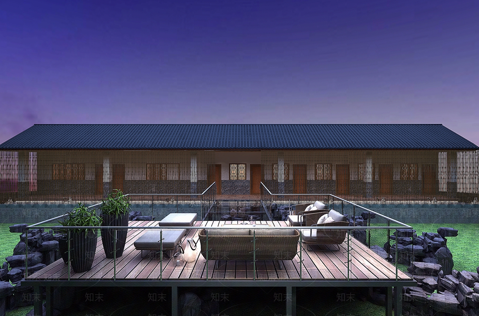 现代民宿3D模型下载【ID:978456625】