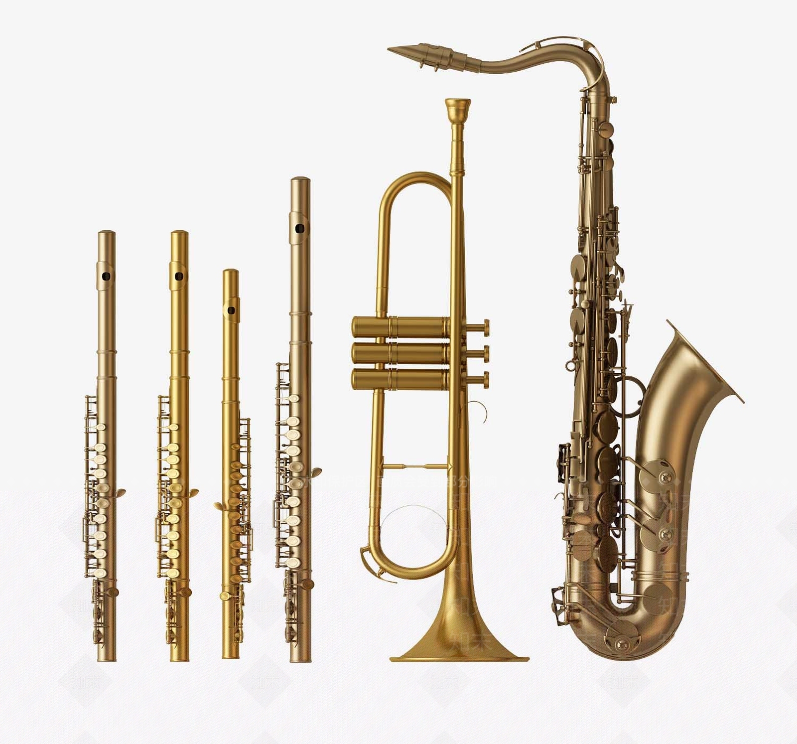 现代萨克斯3D模型下载【ID:878472230】